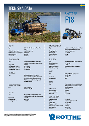 फॉरवर्डर Rottne F 18
