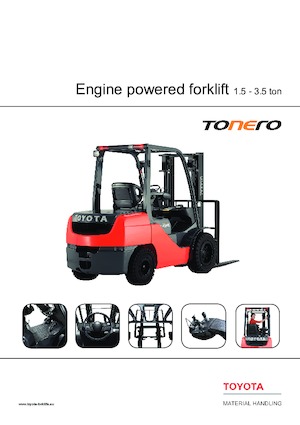 एलपीजी फोर्कलिफ्ट Toyota 02-8 FGJF 35 