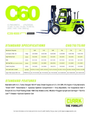 डीजल फोर्कलिफ्ट Clark C 80 D