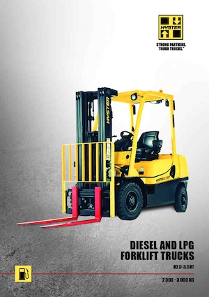 डीजल फोर्कलिफ्ट Hyster H2.0XT