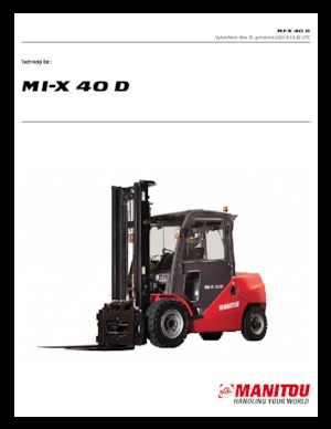 डीजल फोर्कलिफ्ट Manitou MI-X 40 D