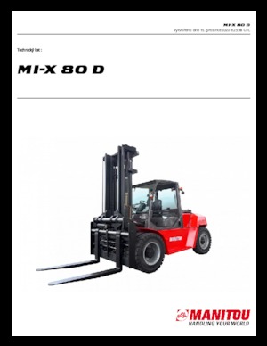 डीजल फोर्कलिफ्ट Manitou MI-X 80 D