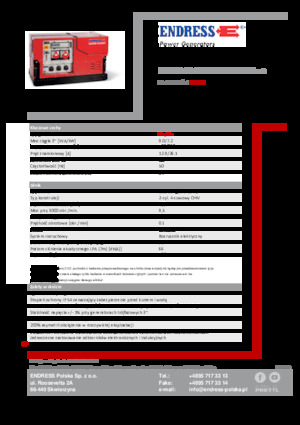 गैसोलीन पावर जनरेटर Endress ESE 908 DBG ES ISO Duplex Silent