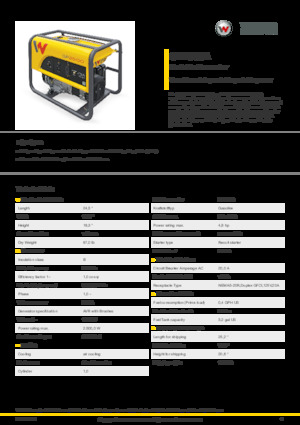 गैसोलीन पावर जनरेटर Wacker Neuson GP2500A