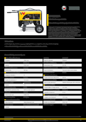 गैसोलीन पावर जनरेटर Wacker Neuson GP5600A