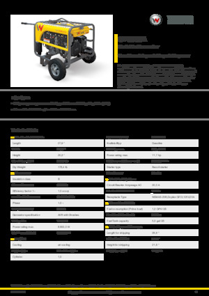 गैसोलीन पावर जनरेटर Wacker Neuson GP6600A