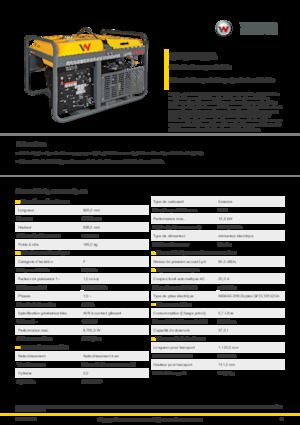 गैसोलीन पावर जनरेटर Wacker Neuson GP9700A