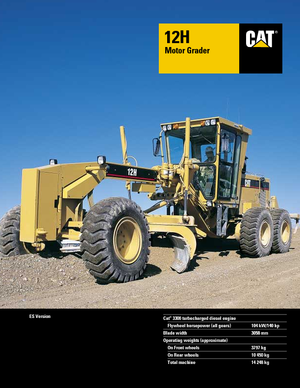 ग्रेडर Caterpillar 12H
