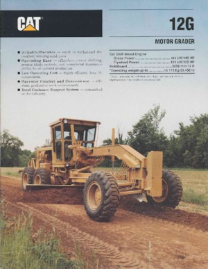 ग्रेडर Caterpillar 12G