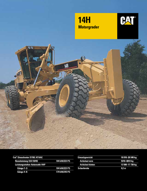 ग्रेडर Caterpillar 14H