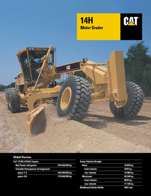 ग्रेडर Caterpillar 14H