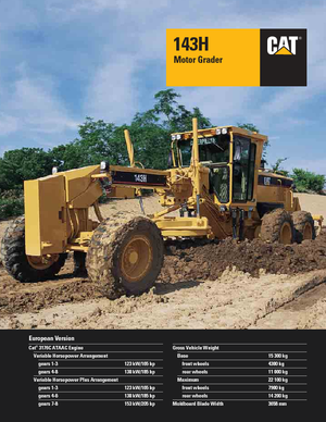 ग्रेडर Caterpillar 143H