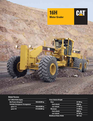 ग्रेडर Caterpillar 16H