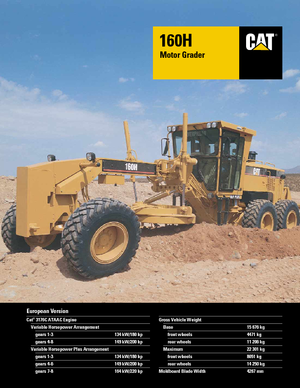 ग्रेडर Caterpillar 160H
