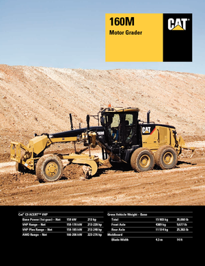 ग्रेडर Caterpillar 160M