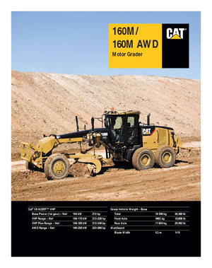 ग्रेडर Caterpillar 160M