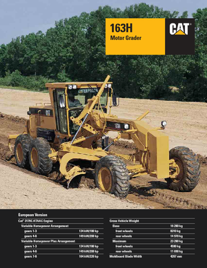 ग्रेडर Caterpillar 163H