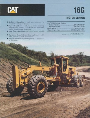 ग्रेडर Caterpillar 16G
