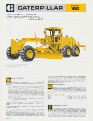 ग्रेडर Caterpillar 16G