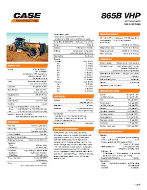 ग्रेडर Case 865B