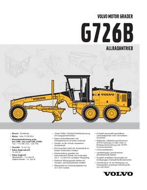 ग्रेडर Volvo G726B