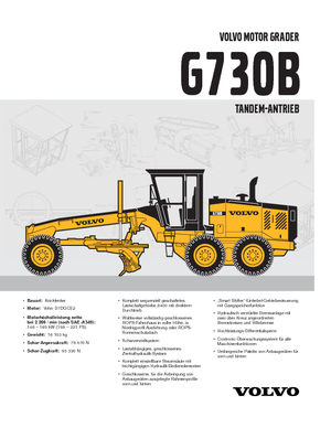 ग्रेडर Volvo G730B
