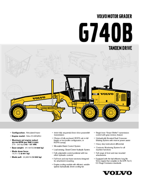 ग्रेडर Volvo G740B