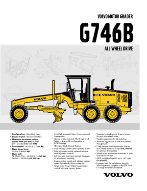 ग्रेडर Volvo G746B