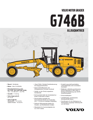 ग्रेडर Volvo G746B