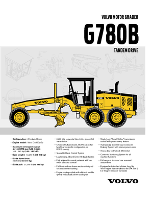 ग्रेडर Volvo G780B