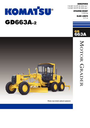 ग्रेडर Komatsu GD663 A-2