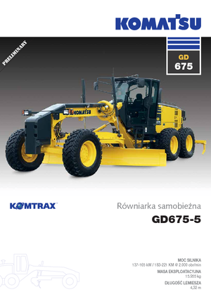 ग्रेडर Komatsu GD675-5