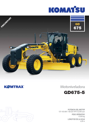 ग्रेडर Komatsu GD675-5