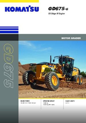 ग्रेडर Komatsu GD675-6