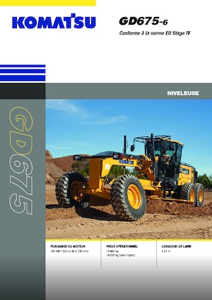 ग्रेडर Komatsu GD675-6