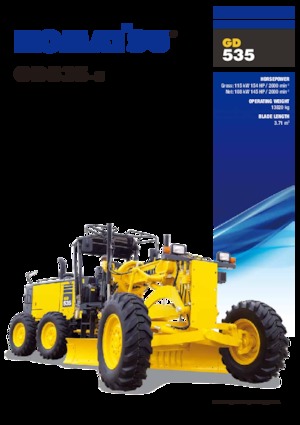 ग्रेडर Komatsu GD535-5
