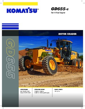 ग्रेडर Komatsu GD655-6