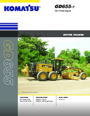ग्रेडर Komatsu GD655-7