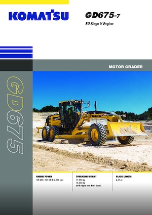 ग्रेडर Komatsu GD675-7E0
