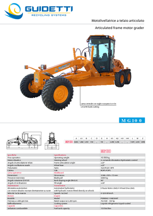 ग्रेडर Guidetti MG 100