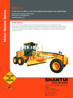 ग्रेडर Shantui SG21-3