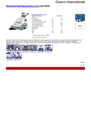 हैंड-कंट्रोल्ड स्वीपर Dulevo Dulevo Sprint 700 EH
