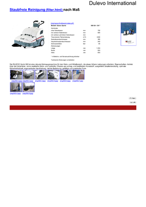 हैंड-कंट्रोल्ड स्वीपर Dulevo Dulevo Sprint 900 EH