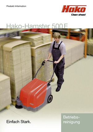 हैंड-कंट्रोल्ड स्वीपर Hako Hamster 500 E