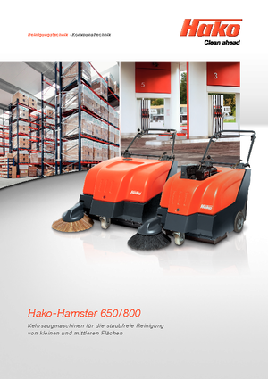 हैंड-कंट्रोल्ड स्वीपर Hako Hamster 650 E