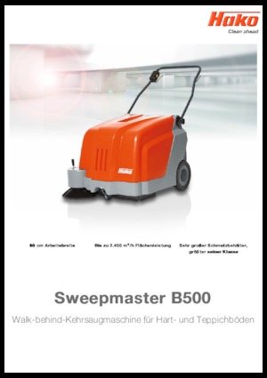 हैंड-कंट्रोल्ड स्वीपर Hako Sweepmaster B 800