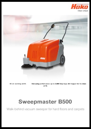 हैंड-कंट्रोल्ड स्वीपर Hako Sweepmaster B 800