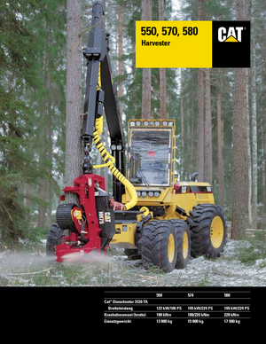 हार्वेस्टर Caterpillar 550