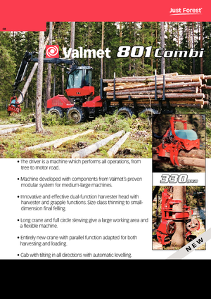 हार्वेस्टर Valmet 801 Combi