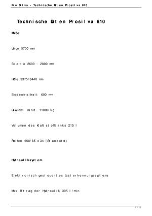 हार्वेस्टर ProSilva 810
